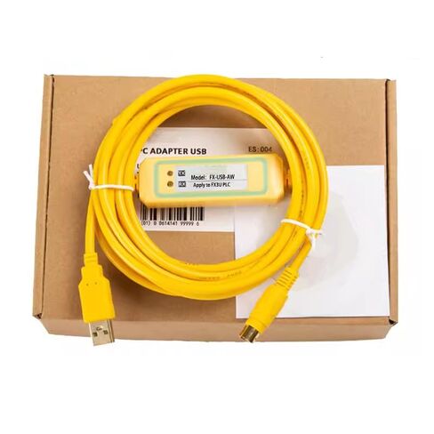 FX-USB-AW Applicable Communication Cable FX3U 3G Data Download Cable PLC Programming Cable Stable High Speed Transmission Stable Model FT232RL Chip Yellow 3 Meter in Saudi Arabia