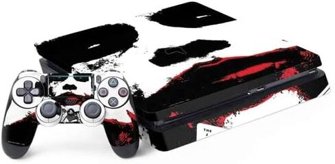 غلاف Skinit المخصص للألعاب متوافق مع PS4 Slim Bundle - مرخص رسميًا من The Dark Knight لماذا التصميم الخطير للغاية in Kuwait