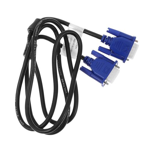 housoutil 2pcs كابل بيانات Vga كابل شاشة Vga عالي الدقة ذكر إلى ذكر موصل لجهاز عرض الكمبيوتر وأجهزة العرض متين ومقاوم للحرارة in Kuwait