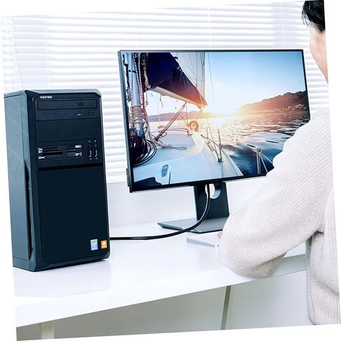 قطعتان من كابل بيانات Vga المتين لجهاز عرض الكمبيوتر المحمول والشاشة، موصل Vga متعدد الوظائف عالي الدقة مع غطاء من البولي إيثيلين المضاد للتداخل in Kuwait