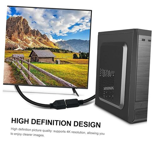 كابل تمديد Vaguelly Displayport ذكر إلى أنثى لشاشة الألعاب مرن وتصميم لسهولة الإعداد واستخدام المدرسة والاستوديو in Kuwait