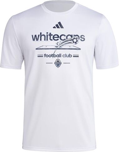 تيشيرت Vancouver Whitecaps FC Vintage World Pre-Game قصير الأكمام للرجال من أديداس in Kuwait
