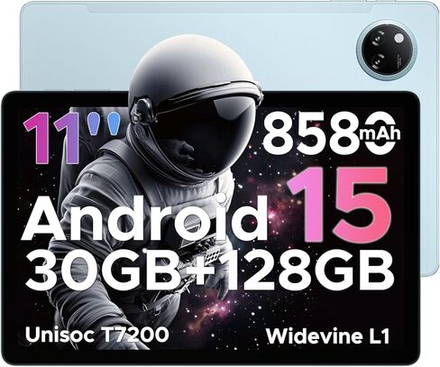 DOOGEE Tab A9 Pro+ 11 inch Tablet with 90Hz Display,30GB+128GB/2TB TF Octa-Core Gaming Tablets,8580mAh,Android 15 Tablet,1080P,Bluetooth 5.0+5G WiFi Tablets,13MP+5MP,Face ID/OTG Black in Kuwait