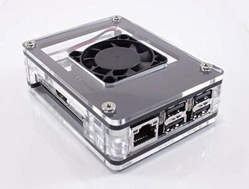 حافظة Zebra Black Ice مع مروحة لـ ASUS Tinker Board وTinker Board S ~ C4Labs in Saudi Arabia