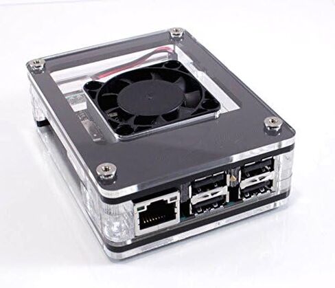 حافظة Zebra Black Ice مع مروحة لـ ASUS Tinker Board وTinker Board S ~ C4Labs in Saudi Arabia