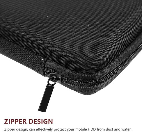 DOITOOL Portable Hard Shell SSD Storage Case Data Cable Organizer, Travel Protective Pouch for Passport SSD 14x10x4cm, Black Compact Mobile Disk Bag for Electronics in Saudi Arabia
