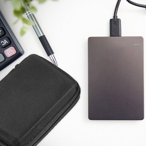 DOITOOL Portable Hard Shell SSD Storage Case Data Cable Organizer, Travel Protective Pouch for Passport SSD 14x10x4cm, Black Compact Mobile Disk Bag for Electronics in Saudi Arabia