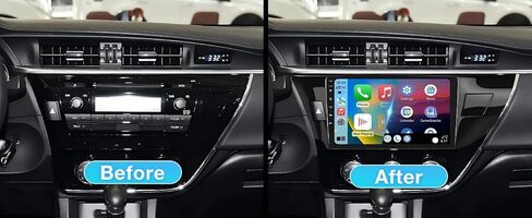 2+32G ستيريو سيارة أندرويد لتويوتا كورولا 2014-2016 راديو مع Carplay Android Auto 10.1 "1280 * 720P IPS شاشة لمس راديو يدعم GPS/WiFi/32EQ DSP/59UI/بلوتوث/كاميرا احتياطية in Kuwait