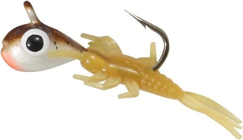 Northland Fishing Tackle Impulse Rigged Tungsten Mayfly Jig for Ice Fishing Panfish - This Hook Makes For the Pefect Fishing Gear - This Soft Lure Is Great For Many Freshwater Fish (Woodtick, 1/16 Oz) in Saudi Arabia