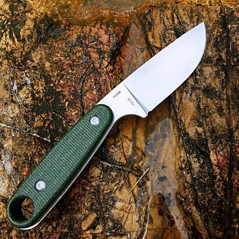 حارس W204 شفرة مثبتة سكين 14C28N شفرة الصلب ميكارتا مقبض مع أغلفة كيديكس للأنشطة الخارجية التخييم in Kuwait