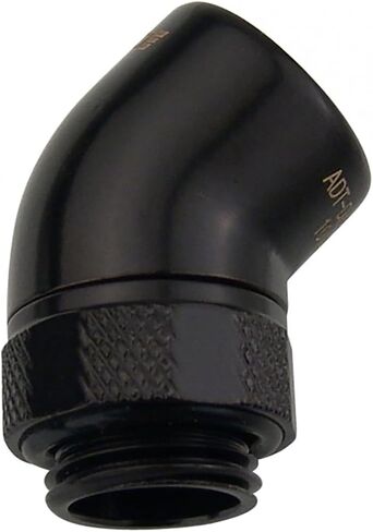 Koolance ADT-DXG45-BK تركيب فردي، *أسود* دوار 45 درجة، G 1/4 BSPP in Saudi Arabia