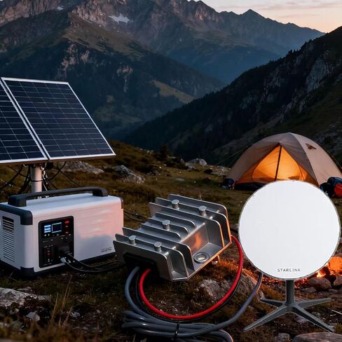 محول Starlink Mini Power Supply 12-24vAdapter Converter، DC Step Up Converter 12-24V إلى 30V 3.5A مع سلك طاقة للشاحنة، RV، Marine، خارج الشبكة in Kuwait