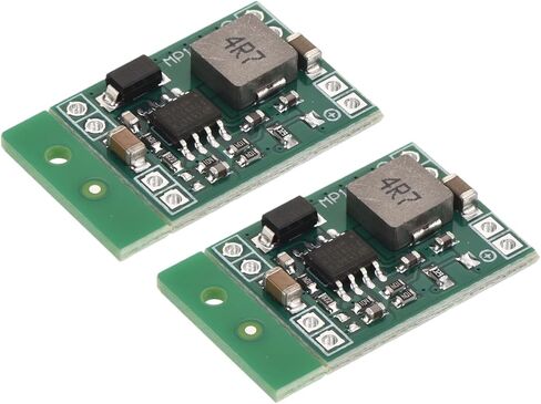 MECCANIXITY DC-DC محول فرق الجهد منظم الجهد التنحي وحدة الطاقة الثابتة MP1584 4.5-28V إلى 5V 3A لمحولات الطاقة لتعديل الطاقة 2 قطعة in Saudi Arabia