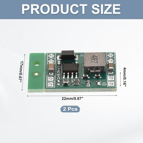 MECCANIXITY DC-DC محول فرق الجهد منظم الجهد التنحي وحدة الطاقة الثابتة MP1584 4.5-28V إلى 5V 3A لمحولات الطاقة لتعديل الطاقة 2 قطعة in Saudi Arabia