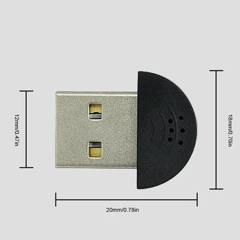 ميكروفون USB 2.0 لأجهزة الكمبيوتر المحمول/سطح المكتب برنامج التعرف على الصوت محول استقبال بدون سائق للكمبيوتر المحمول ميكروفون USB للكمبيوتر المحمول in Saudi Arabia