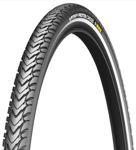 Michelin Protek Cross Max 700x47c Clincher Wire Tire – Durable, Puncture Protection, Deep Tread, Reflective Sidewall, E-Bike Ready, Black in Saudi Arabia