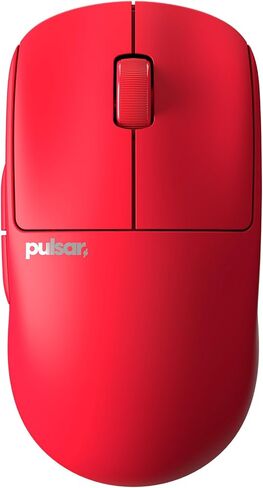ماوس الألعاب اللاسلكي Pulsar Gaming Gears X2 v2 mini، إصدار محدود الألوان، خفيف الوزن للغاية 1.80 أونصة (51 جم)، مفتاح بصري متماثل، 26000 نقطة في البوصة، مستشعر PAW3395 (ميني، لاسلكي، أحمر) (متجدد) in Kuwait