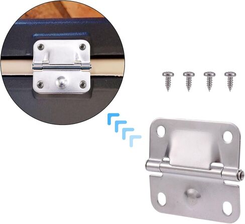 6pcs Stainless Steel Cooler Hinges Replacement for Coleman Parts, Ice Chest Hinge Repair Kit with 24 Screws Camping Coolers Accessories Compatible with 5235 5250 5286b 6262 6270 Most Models in Kuwait