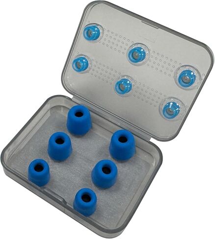 CCA CS02 Memory Foam Earbud Tips Soft & Bouncy, Premium Replacement Foam Tips (3 Pairs) + Liquid Silicone Ear Tips (3 Pairs), S/M/L Noise-Isolating Eartips for in-Ear Earphones(6 Pairs) in Kuwait