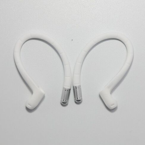 خطافات أذن من سبائك التيتانيوم Adhiper لأجهزة Airpods 4/3/2/1، AirPods Pro 3 (2025) /Pro 2/Pro 1 [حبل إضافي مضاد للفقد]، إكسسوارات تناسب بشكل آمن، خطافات مشبك رياضية مضادة للانزلاق (أبيض) in Kuwait