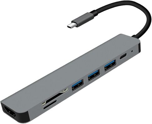 Type- Adapter USB Docking Station with Multiple Ports High-Speed Data Transfer Compatible with Laptops for Hard Drives Keyboards Printers and USB Devices in Saudi Arabia