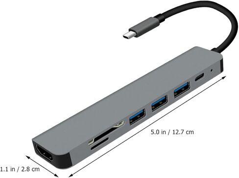 Type- Adapter USB Docking Station with Multiple Ports High-Speed Data Transfer Compatible with Laptops for Hard Drives Keyboards Printers and USB Devices in Saudi Arabia