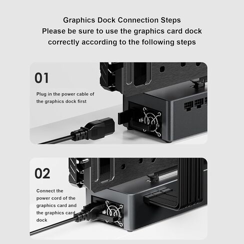Tangxi External GPU Dock Station, eGPU Enclosure with OCuLink / USB4.0 / Hot Swapping TGX Interface, Built in 800W Power Supply, PCIe 4.0 x4 eGPU Dock for Laptop PC (Black) in Saudi Arabia