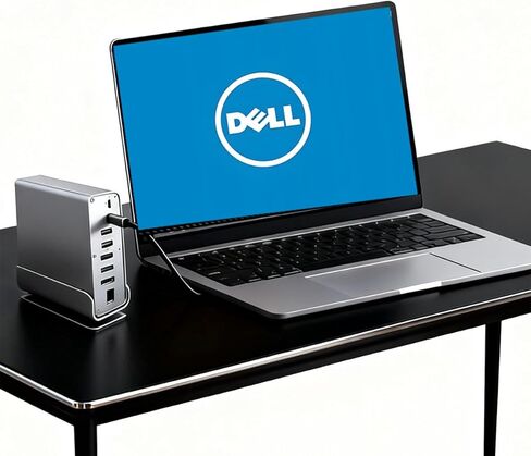 قاعدة إرساء لأجهزة الكمبيوتر المحمول Dell XPS 13 14 15 16 17، 15 في 1 USB C مع قاعدة دوارة 360 درجة، 2 * 4K HDMI و1 * DP، نقل منفذ USB 10 جيجابت في الثانية، RJ45، صوت، SD/TF in Saudi Arabia