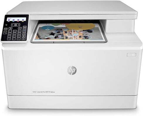 HP Color LaserJet Pro M182nw Wireless All-in-One Laser Printer, Remote Mobile Print, Scan & Copy, Works with Alexa (7KW55A) in Saudi Arabia