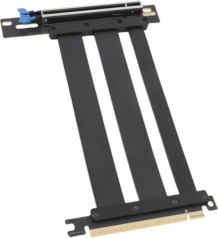 كابل Yoidesu PCIe 5.0 Riser، كابل تمديد PCIe 5.0 x16 GPU بسرعة 128 جيجابت في الثانية بزاوية يمين 90 درجة لكابل Riser 4090Ti PCIE مع تصميم محمي لبناء خادم الكمبيوتر ITX (30 سم) in Saudi Arabia