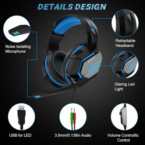 NPET 3-in-1 RGB Gaming Combo, Keyboard Mouse Headset for PC Gaming & Work in Saudi Arabia