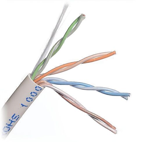 1585A 009Z1000 CAT5e كابل كامل، 24/4 صلب قبل الميلاد، غير محمي، CMP، 1000 قدم (304.8 م)، أبيض in Kuwait