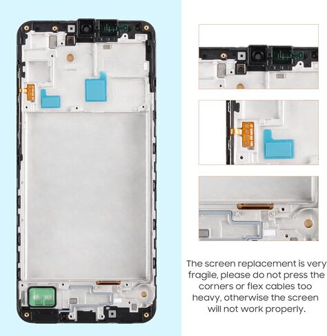 Incell Screen Replacement for Samsung Galaxy A16 4G LCD Display for Galaxy A16 4G LCD Touch Screen Digitizer Assembly with Repair Tools Kit SM-A165B SM-A165P (Black with Frame,Not for A16 5G) in Saudi Arabia