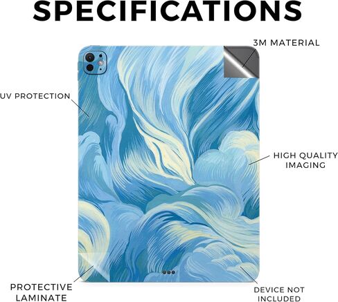Skin Compatible with Apple iPad Pro 13 (M4) 2024 - Whimsical - Premium 3M Vinyl Protective Wrap Decal Cover - Easy to Apply | Crafted in The USA by MightySkins in Saudi Arabia