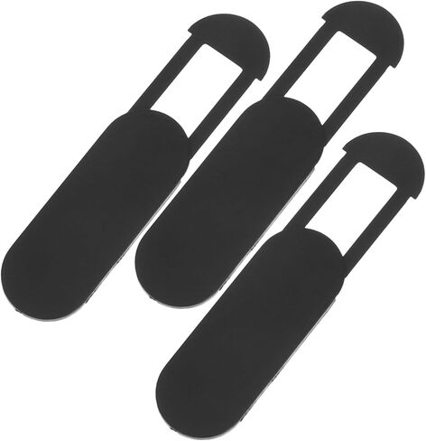 Artibetter 3 Pcs Webcam Cover Slide for Laptops Phones Ultra-Thin Privacy Protection Lens Cover Compatible Tablets Black in Saudi Arabia