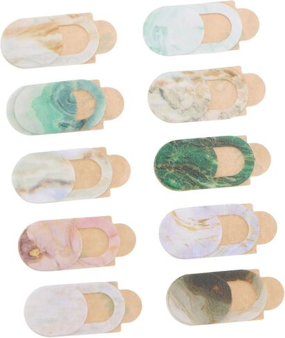 ARTIBETTER 10pcs Marble Style Webcam Privacy Covers Ultra-Thin Camera Protectors for Phone Laptop Tablet Easy to Install -Peeping Privacy Stickers in Saudi Arabia