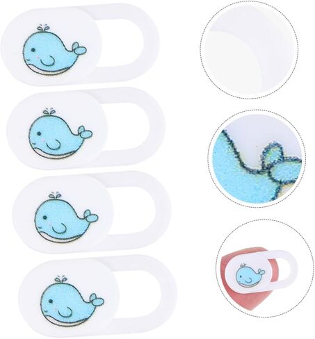 ARTIBETTER Whale Pattern Webcam Privacy Cover 4PCS Cartoon Webcam Slider for Laptop Tablet Prevents Peeping Easy to Use Compatible Most Devices in Saudi Arabia