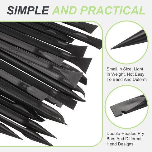 أداة PATIKIL Spudger Pry Tool، 15 قطعة من ألياف الكربون المقاومة للكهرباء الساكنة، مجموعة أدوات إصلاح الأطراف المزدوجة الآمنة للفتح للهواتف المحمولة الذكية والكمبيوتر اللوحي والكمبيوتر المحمول وأجهزة الألعاب الإلكترونية، أسود in Kuwait