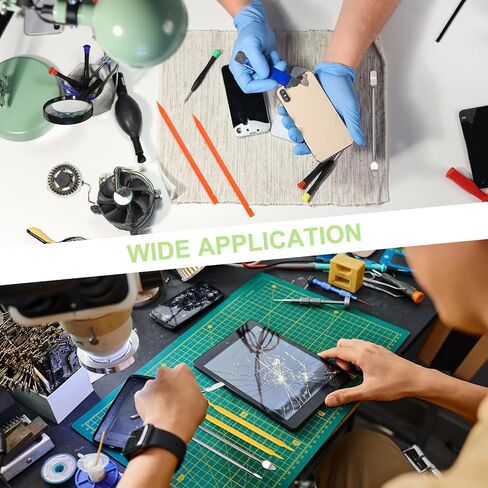 أداة PATIKIL Spudger Pry Tool، 15 قطعة من ألياف الكربون المقاومة للكهرباء الساكنة، مجموعة أدوات إصلاح الأطراف المزدوجة الآمنة للفتح للهواتف المحمولة الذكية والكمبيوتر اللوحي والكمبيوتر المحمول وأجهزة الألعاب الإلكترونية، أسود in Kuwait