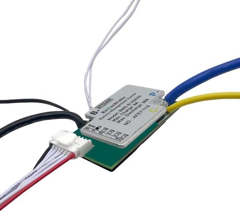 BeMuchSafer 13S 30A 48V Battery BMS Separate Port with On/Off Switch Temperature Sensor 13S30A 46.8V BMS for DIY Polly Hailong eBike Battery Pack (13S30A 48V with Switch) in Saudi Arabia