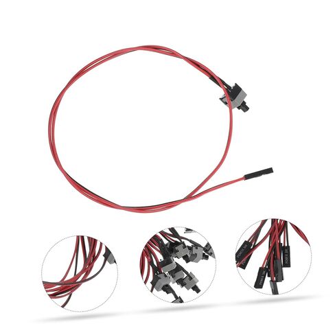 كابل إمداد الطاقة TEHAUX ATX للكمبيوتر المكتبي/وظيفة إعادة ضبط زر الضغط 10 قطع سلك كمبيوتر لنماذج متوافقة مع حافظة الكمبيوتر in Kuwait