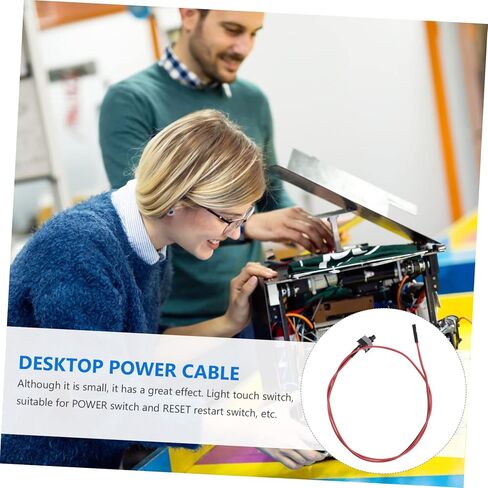 كابل إمداد الطاقة TEHAUX ATX للكمبيوتر المكتبي/وظيفة إعادة ضبط زر الضغط 10 قطع سلك كمبيوتر لنماذج متوافقة مع حافظة الكمبيوتر in Kuwait