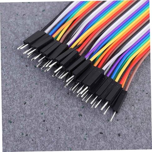 10pcs Pin Male to Male Jumper Wires Spacing Breadboard Ribbon Cables Colorful Wires for and Electronics Projects in Kuwait
