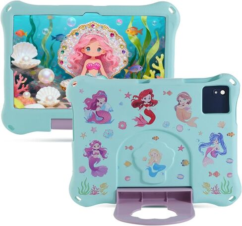 T-Mobile REVVL Tab 2 5G Tablet 10.1 inch 2025 Dinosaur Tablet Case for Kids Boy Girl Light EVA Foam Shockproof Kid Case with Stand Handle Kid-Proof Drop Protection Cover (Blue) in Kuwait