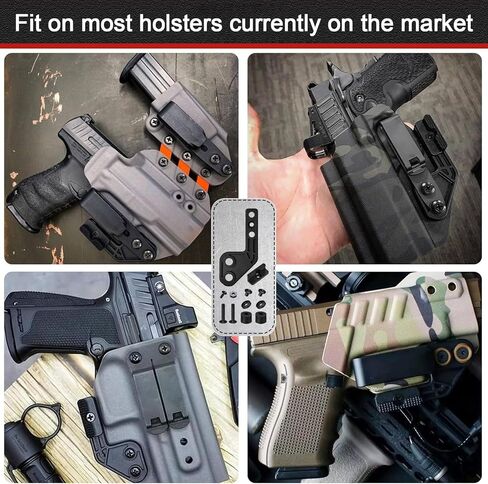 طقم مخلب الحافظة مكون من قطعتين، مخلب جناح الحافظة لحزام الخصر الداخلي المخفي-IWB Kydex، متوفر في اليد اليمنى أو اليسرى قابل للتعديل، مخلب Kydex مع مجموعة أدوات in Kuwait