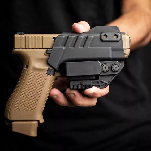 طقم مخلب الحافظة مكون من قطعتين، مخلب جناح الحافظة لحزام الخصر الداخلي المخفي-IWB Kydex، متوفر في اليد اليمنى أو اليسرى قابل للتعديل، مخلب Kydex مع مجموعة أدوات in Kuwait