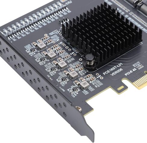 محول GOWENIC PCIE إلى SFF 8087، يربط ما يصل إلى 16 محرك أقراص ثابتة ATA 3.0، مع أربع واجهات MINI SAS، لنظام Win 10 11 2003 in Saudi Arabia