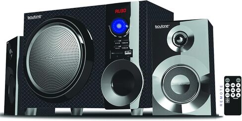 Boytone BT-210FD، وحدة رئيسية بلوتوث لاسلكية للغاية، صوت قوي مع نظام باس قوي 30 وات، صوت واضح عالي الجودة وراديو FM، مع منفذ Aux للتحكم عن بعد، SB/SD/ للهواتف الذكية والأجهزة اللوحية وأجهزة الكمبيوتر المكتبية وأجهزة الكمبيوتر المحمولة، لون أسود in Kuwait