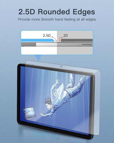 واقي شاشة مكون من قطعتين لجهاز Wacom MovinkPad Pro 14 للرسم مقاس 14 بوصة، زجاج مقسى بصلابة 9H لجهاز Wacom MovinkPad Pro 14، مضاد للخدش، خالٍ من الفقاعات، وضوح عالي الدقة in Kuwait