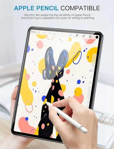 واقي شاشة لجهاز iPad Mini 7/6 (الجيل السابع/السادس) 8.3 بوصة، زجاج مقسى لجهاز iPad Mini A17 Pro الجيل السابع 2024/ الجيل السادس 2021، صديق للحافظة، متوافق مع قلم Apple in Kuwait